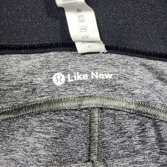 Lululemon Box It Out Tight Heathered Black Size 6 - Picture 8 of 11